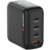Cargador de Pared Universal GaN para Viaje Verbatim Mini GaN Charger Con Pantalla/ 3xUSB Tipo-C/ 1xUSB/ 140W