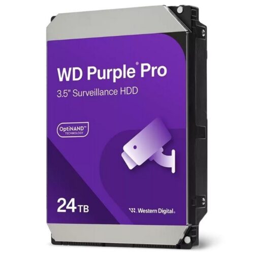 Disco Duro Western Digital WD Purple Pro Surveillance 24TB/ 3.5"/ SATA III/ 512MB
