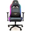 Silla Gaming Woxter Stinger Station Elite/ Luces LED/ Dorada y Plata