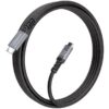 Cable USB 3.2 Tipo-C Aisens A107-0989/ USB Tipo-C Macho - USB Tipo-C Macho/ Hasta 100W/ 10Gbps/ 4m/ Negro