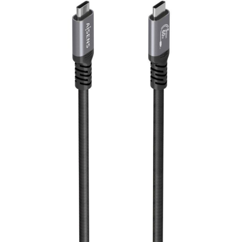 Cable USB 3.2 Tipo-C Aisens  A107-0991/ USB Tipo-C Macho - USB Tipo-C Macho/ Hasta 60W/ 5Gbps/ 7m/ Negro