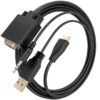 Cable Conversor Aisens A115-1009 SVGA Macho - USB Macho/ Jack Macho - HDMI Macho/ 2m/ Negro