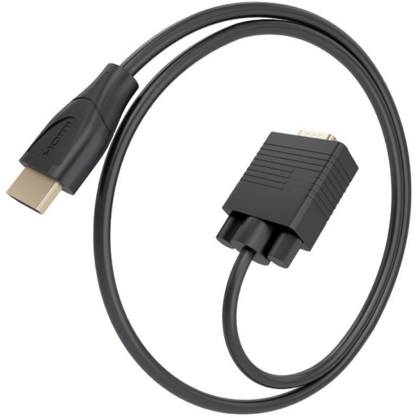 Cable Conversor Aisens A122-1011 SVGA Macho/ HDMI Macho/ 1.5m/ Negro