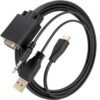 Cable Conversor Aisens A122-1013 SVGA Macho - USB Macho - Jack Macho/ HDMI Macho/ 1m/ Negro