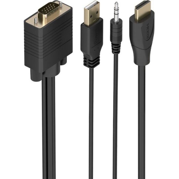 art_ais-cab20a122-1015_1 Cable Conversor Aisens A122-1015 SVGA Macho - USB Macho - Jack Macho/ HDMI Macho/ 2m/ Negro