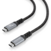 Cable USB 4.0 Tipo-C Aisens A156-0995/ USB Tipo-C Macho - USB Tipo-C Macho/ Hasta 240W/ 40Gbps/ 1.5m/ Negro