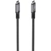 Cable USB 4.0 Tipo-C Aisens A156-0995/ USB Tipo-C Macho - USB Tipo-C Macho/ Hasta 240W/ 40Gbps/ 1.5m/ Negro