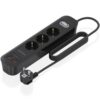 Regleta con Interruptor Aisens ASPS-2A2C11-BK/ 3 Tomas de Corriente/ 2 USB - 2 USB Tipo-C/ Cable 1.4m/ Negro