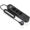 Regleta con Interruptor Aisens ASPS-2A2C11-BK/ 3 Tomas de Corriente/ 2 USB - 2 USB Tipo-C/ Cable 1.4m/ Negro