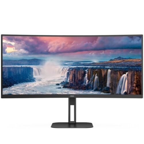 art_aoc-m20cu34v5c20bk_1 Monitor Profesional Ultrapanorámico Curvo AOC CU34V5C/BK 34"/ WQHD/ Multimedia/ Negro