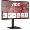 Monitor Profesional AOC Q27E4U 27"/ QHD/ Multimedia/ Regulable en altura/ Negro