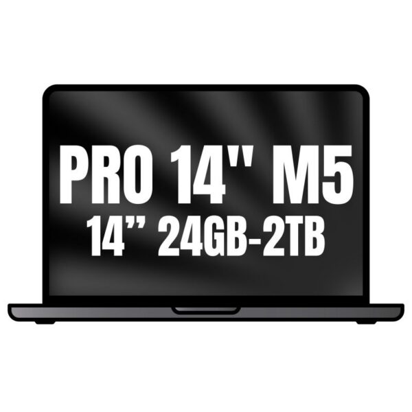 art_apl-book20pro20mgdt4ybardera_1 Apple Macbook Pro 14"/ M5 Pro 18-Core CPU/ 24GB/ 2TB SSD/ 20-Core GPU/ Negro Espacial