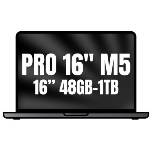 Apple Macbook Pro 16"/ M5 Pro 18-Core CPU/ 48GB/ 1TB SSD/ 20-Core GPU/ Negro Espacial