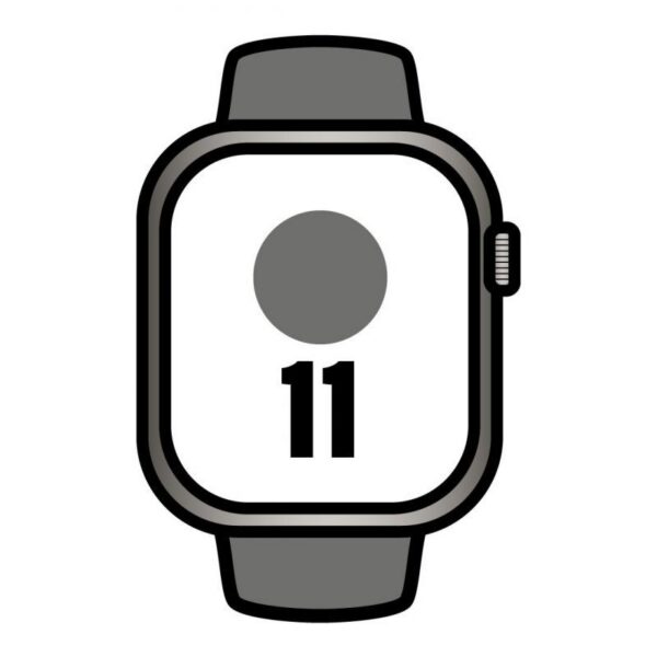 Apple Watch Series 11/ GPS/ Cellular/ 46mm/ Titanio Natural/ Correa Deportiva Gris Piedra S/M