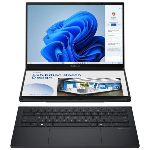 Portátil Convertible Asus ZenBook Duo OLED UX8406CA-QL336W Intel Core Ultra 7-255H/ 32GB/ 1TB SSD/ 14" Táctil/ Win11