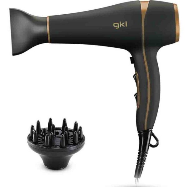 art_gkl-pae-sec20onyx20220020bk_1 Secador GKL Onyx 2200/ 2200W/ Iónico/ Negro y Dorado