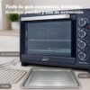 Horno de Sobremesa Grunkel HR-38PRO/ 2000W/ Capacidad 38L/ Negro