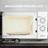 Microondas Grunkel MW-25EASY/ 850W/ Capacidad 25L/ Blanco