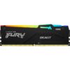 Memoria RAM Kingston FURY Beast RGB 8GB/ DDR5/ 6000MHz/ 1.35V/ CL36/ DIMM
