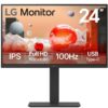 Monitor Profesional LG 24BA650-B 23.8"/ Full HD/ Multimedia/ Negro