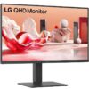 Monitor Profesional LG 27BA45QB-B 27"/ QHD/ Multimedia/ Regulable en altura/ Negro