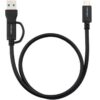 Cable USB 3.2 Tipo-C Nanocable 10.01.4800/ USB Tipo-C Macho/ USB Macho - USB Tipo-C Macho/ Hasta 60W/ 10Gbps/ 50cm/ Negro