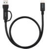 Cable USB 3.2 Tipo-C Nanocable 10.01.4801/ USB Tipo-C Macho/ USB Macho - USB Tipo-C Macho/ Hasta 60W/ 10Gbps/ 1m/ Negro