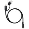 Cable USB 3.2 Tipo-C Nanocable 10.01.4803/ USB Tipo-C Macho/ USB Macho - USB Tipo-C Macho/ Hasta 60W/ 10Gbps/ 3m/ Negro