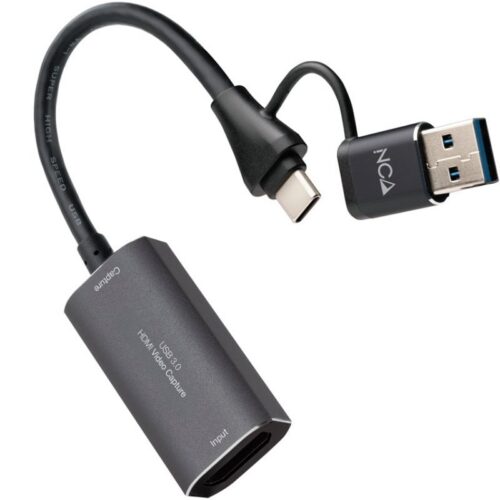 Capturadora de Video Externa Nanocable 10.15.0001/ USB Tipo-C - USB 3.0