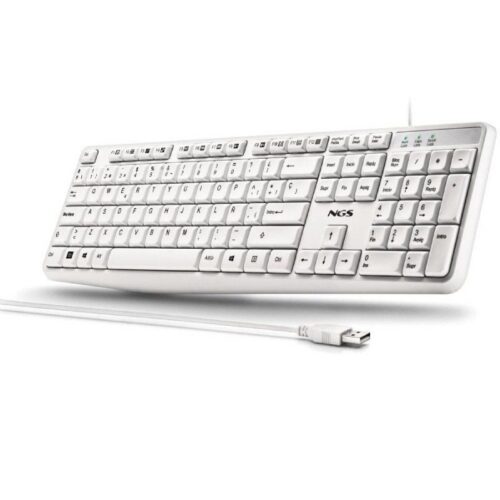 Teclado NGS Heritage HERITAGESPANISH/ Blanco
