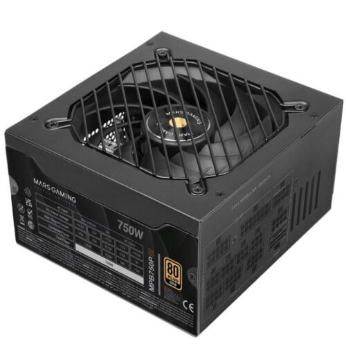 Fuente de Alimentación Mars Gaming MPB750PSI/ 750W/ Ventilador 14cm/ 80 Plus Gold