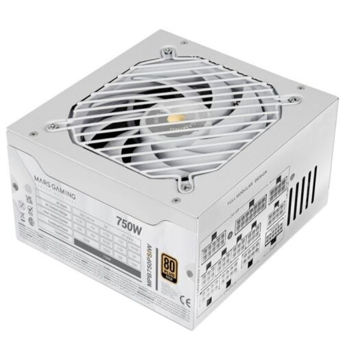 Fuente de Alimentación Mars Gaming MPB750PSI/ 750W/ Ventilador 14cm/ 80 Plus Gold