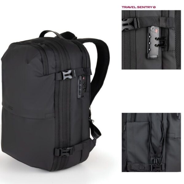 Mochila TooQ TQBP-V101-BK/ Capacidad 30-55L/ Negra/ Incluye Bomba de Aire