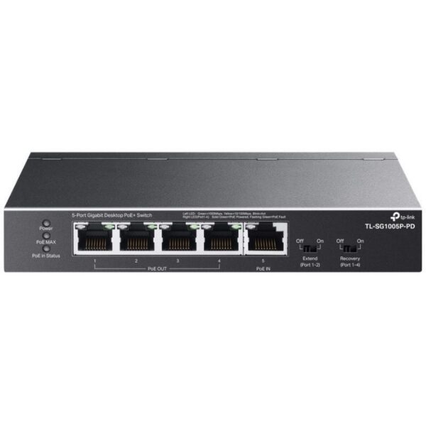 art_tpl-switch20tl-sg1005p-pd_1 Switch TP-Link TL-SG1005P-PD 5 Puertos/ RJ-45 1/ 2.5Gbps PoE