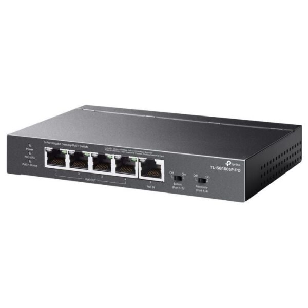art_tpl-switch20tl-sg1005p-pd_2 Switch TP-Link TL-SG1005P-PD 5 Puertos/ RJ-45 1/ 2.5Gbps PoE