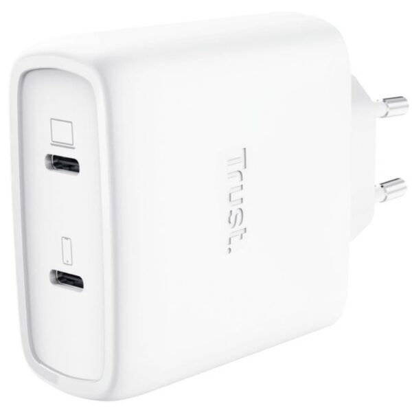 art_tru-carga20maxo2065w20wh202c_1 Cargador de Pared GaN Trust Maxo 65W 25526/ 2xUSB Tipo-C/ Incluye Cable USB Tipo-C/ 65W