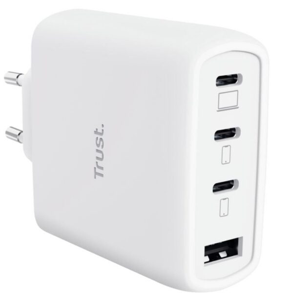 art_tru-carga20maxo2065w20wh203c201a_2 Cargador de Pared GaN Trust Maxo 65W 26068/ 3xUSB Tipo-C/ 1xUSB/ Incluye Cable USB Tipo-C/ 65W