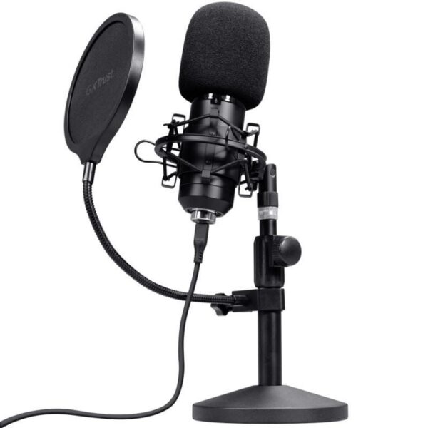 Micrófono Gaming Trust Gaming GXT 269 Emita II 25769/ USB/ Negro