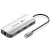 Docking USB Tipo-C Vention TQHHB/ 1xHDMI 4K/ 3xUSB/ 1xUSB Tipo-C PD/ 1xRJ45/ Gris
