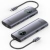 Docking USB Tipo-C Vention TQUHB/ 1xHDMI 4K/ 1xDisplayPort/ 3xUSB/ 1xRJ45/ 1xUSB Tipo-C PD/ 1xLector Tarjetas/ Gris