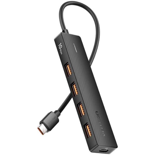 art_ven-hub20ckcbb_1 Hub USB Tipo-C 3.2 Vention CKCBB/ 4xUSB/ 1xUSB Tipo-C PD