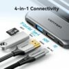 Docking Sin Cables USB Tipo-C Vention THYH0/ 1xUSB/ 1xHDMI/ 1xUSB Tipo-C PD/ 1xLector de Tarjetas/ Gris