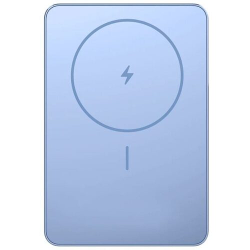 Powerbank 5000mAh Xiaomi Super Slim Magnetic Power Bank 5000/ Wireless/ Azul/ Incluye Cable USB Tipo-C