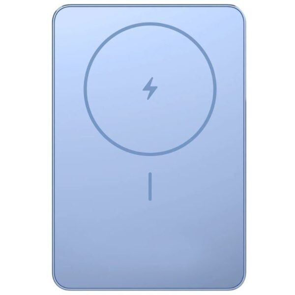 Powerbank 5000mAh Xiaomi Super Slim Magnetic Power Bank 5000/ Wireless/ Azul/ Incluye Cable USB Tipo-C