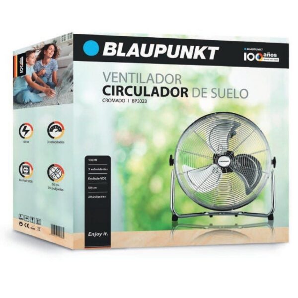 Ventilador de Suelo Blaupunkt Industrial BP2023/ 130W/ Aspas 50cm/ 3 velocidades