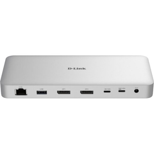 Docking USB Tipo-C 4.0 D-Link DUF-901/E/ 3xUSB/ 3xUSB Tipo-C/ 2xDisplayPort/ 1xRJ45/ 1xUSB Tipo-C PD/ Blanco