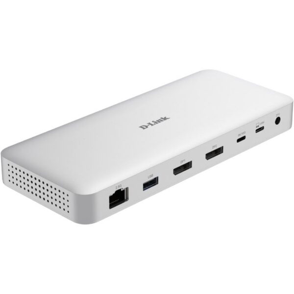 Docking USB Tipo-C 4.0 D-Link DUF-901/E/ 3xUSB/ 3xUSB Tipo-C/ 2xDisplayPort/ 1xRJ45/ 1xUSB Tipo-C PD/ Blanco