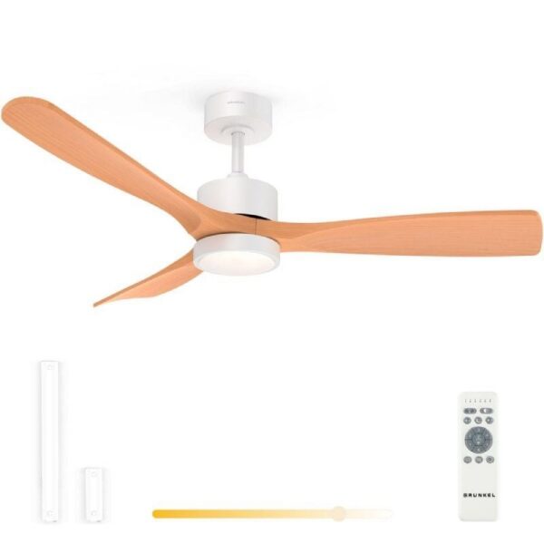 Ventilador de Techo Grunkel SKYSTYLE52/ 35W/ 3 Aspas 132cm/ 6 Velocidades