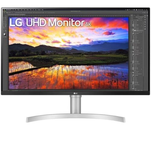 Monitor Profesional LG 32UN650K-W 31.5"/ 4K/ Multimedia/ Regulable en altura/ Blanco