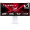 Smart Monitor Gaming Ultrapanorámico Curvo LG UltraGear 34GX90SA-W 34"/ WQHD/ Multimedia/ 0.03ms/ 240Hz/ OLED/ Regulable en altura/ Smart TV/ Blanco